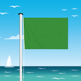 Drapeau vert baignade