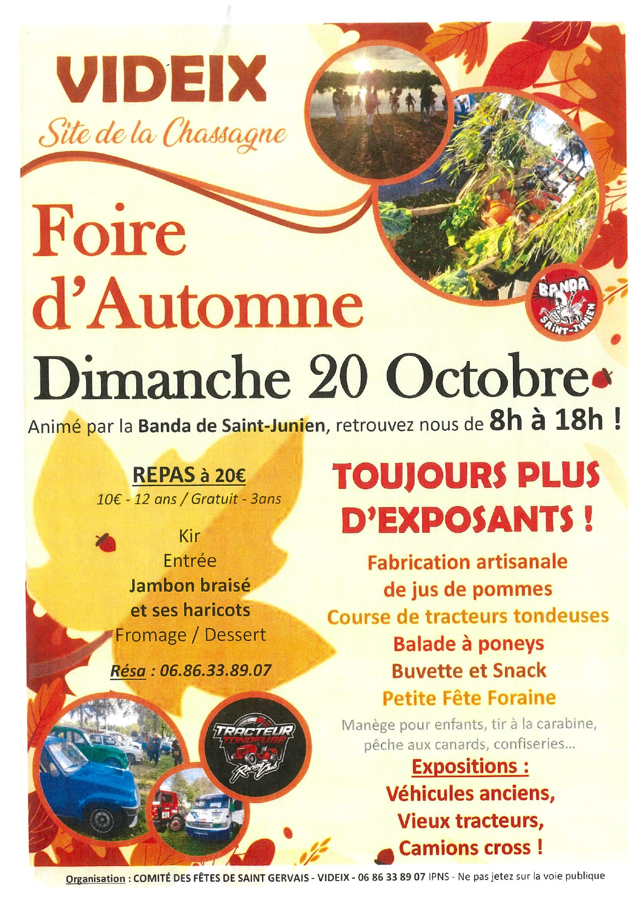 Foire d'automne le 20 octobre 2024